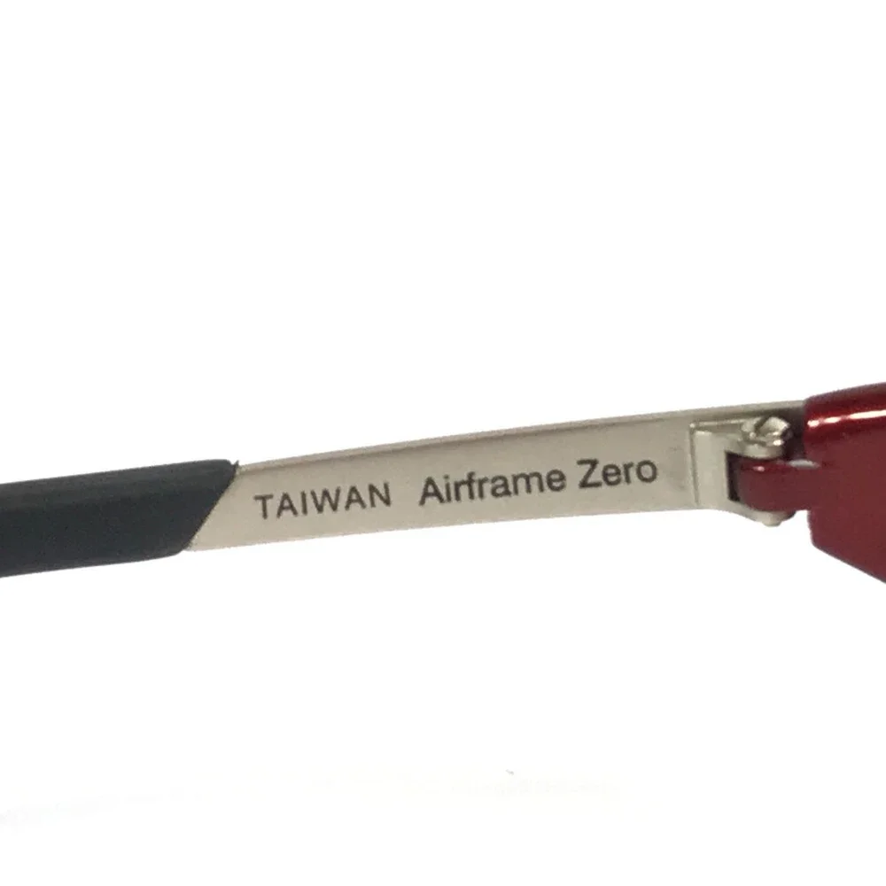 Vintage Alpina Sunglasses Airframe Zero 8.0750.20 S1 Red Silver Light Red Lenses